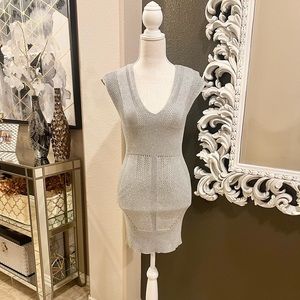 ARMANI EXCHANGE V-neck Sweater Tunic Dress XS